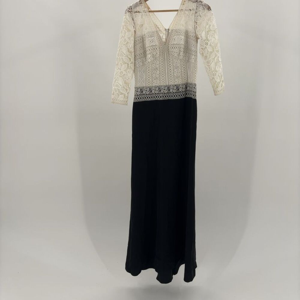 Tadashi Shoji Casual Black/White Maxi Dress